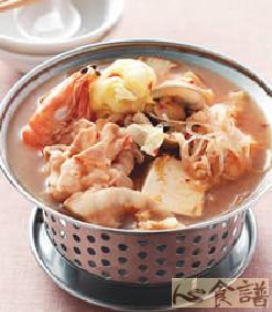 泡菜海鲜锅做法