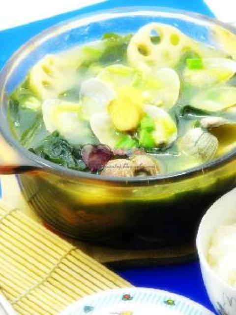 蛤蜊莲藕海带汤做法