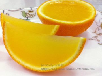 鲜橙水晶冻做法