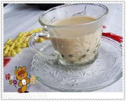 蜜豆清凉奶茶　做法