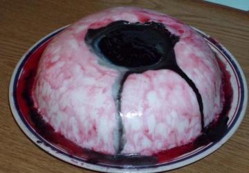 Halloween 眼球蛋糕做法
