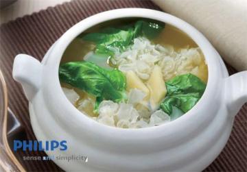 营养银耳波菜汤（4人份）做法