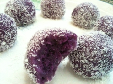 紫薯糯米糍做法