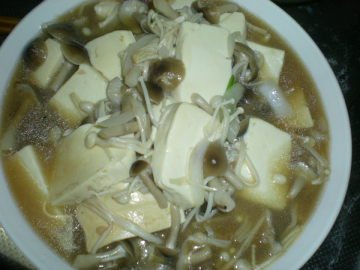 木棉豆腐炒菌菇做法