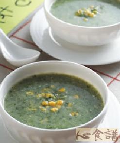 玉米翠绿浓汤做法
