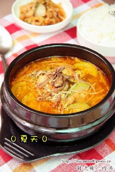 韩式辣牛肉汤做法