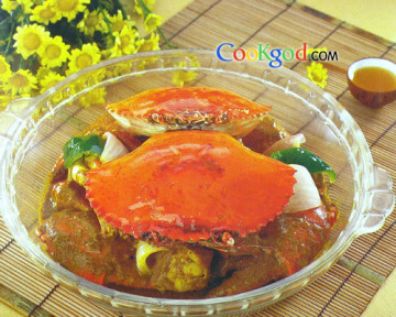 咖喱焗肉蟹做法