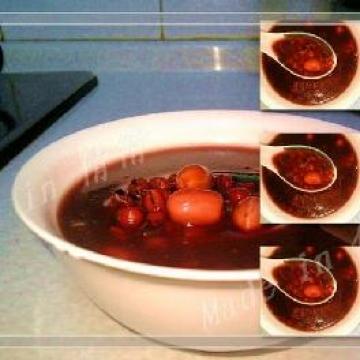 桂圓紅豆紫米粥做法