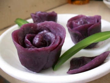 紫薯玫瑰做法