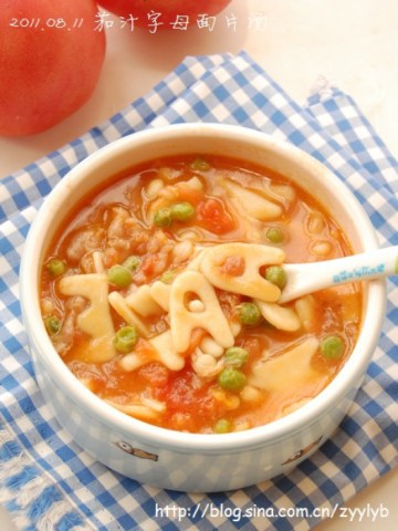 茄汁字母面片汤做法