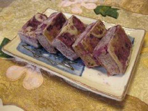 紫山芋烤方做法