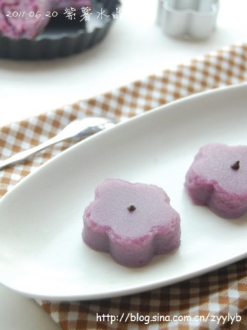 紫薯水晶糕做法