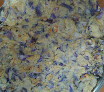 紫包菜煎饼做法