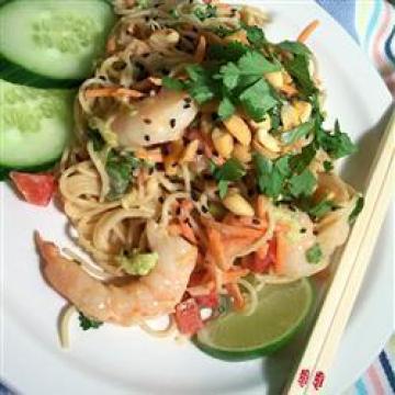泰式虾肉米粉沙拉做法