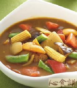咖哩蔬菜汤做法