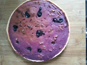 蓝莓紫薯派做法