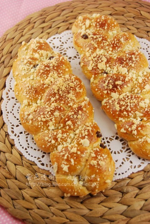 淡奶油葡萄干辫子面包做法