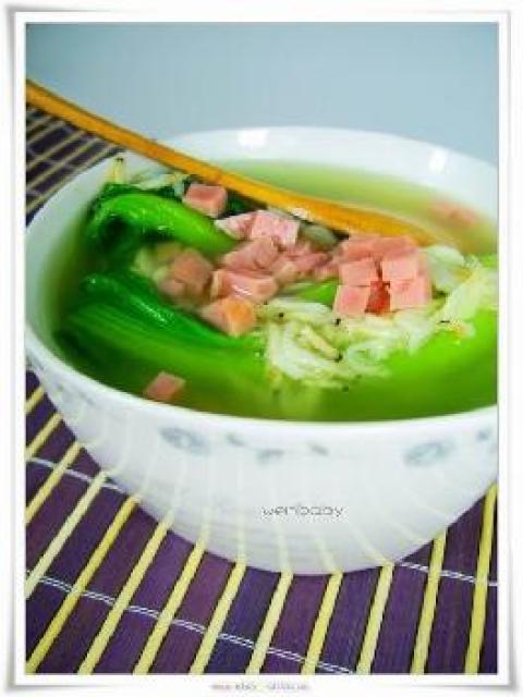 青菜虾皮汤做法