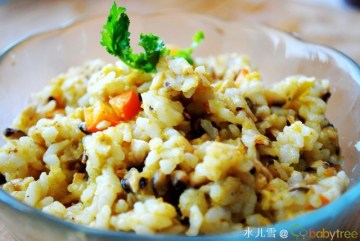 金沙香菇米做法