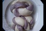 小吃 双色紫薯花卷