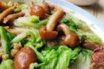 小吃 白菜炒滑子蘑
