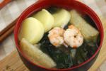 小吃 日式鲜虾味增汤