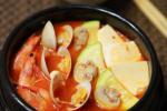小吃 韩式泡菜海鲜锅