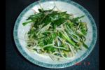 小吃 简单菜5:绿豆芽炒韭菜