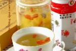 小吃 菊花枸杞水果茶