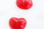 小吃 怎样把小西红柿切成心形