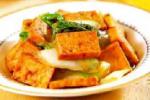 炒菜 油豆腐炒小白菜
