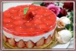 小吃 芝士草莓果冻蛋糕
