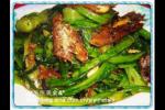 小吃 豆豉鲮鱼炒油麦菜