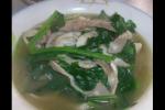 小吃 菠菜平菇猪肝汤