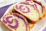 小吃 紫薯面包卷