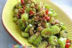 小吃 榄菜剁椒四季豆