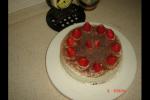 小吃 8寸裱花草莓巧克力蛋糕