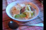 小吃 白菜炖冻豆腐