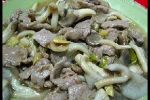 小吃 鲜蘑炒肉片