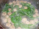 山东滨州小吃 菠菜丸子汤