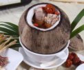 广东小吃 椰子炖鸡汤