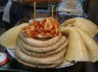 新疆喀什小吃 米肠子和面肺子