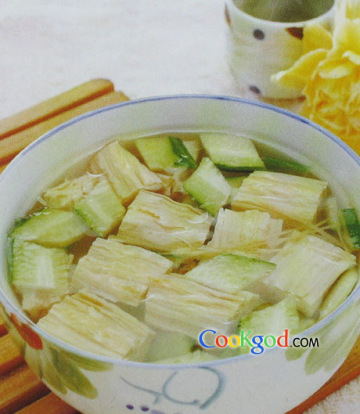 腐竹瓜片汤做法
