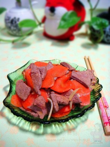 胡萝卜炒猪肝做法