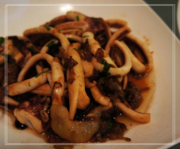 Squid with caramelized onion做法