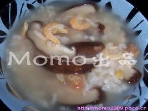 香菇虾米粥做法