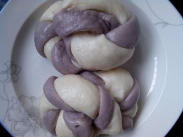 双色紫薯花卷做法