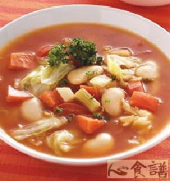 时蔬大豆汤做法