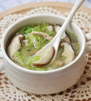 香菇白菜瘦肉汤做法