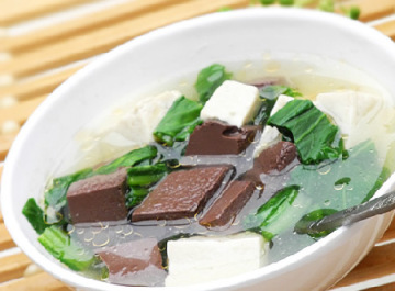 化疗间---鸭血豆腐汤做法